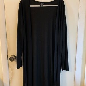 Elegant Black Long Sleeve Women's Coat